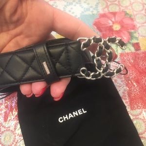 Authentic black women Chanel belt